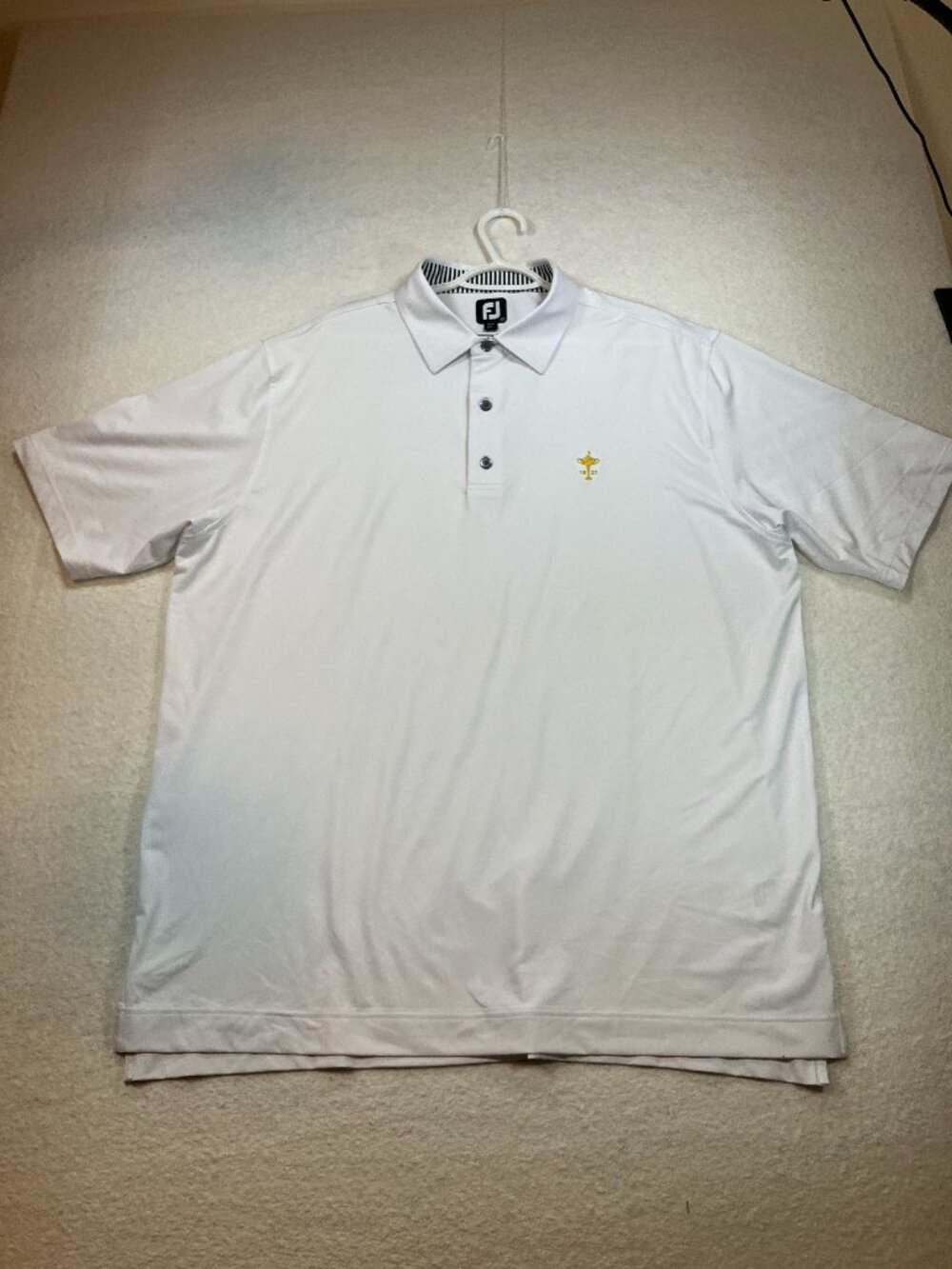 Foot Joy Ryder Cup 1927 Commemorative Golf Polo Shirt White 2XL